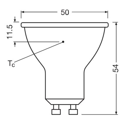 LED Reflektorová žárovka PAR16 GU10/6,9W/230V 2700K 120° - Ledvance