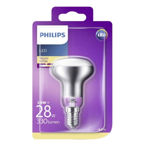 LED Reflektorová žárovka Philips E14/3,8W/230V 2700K