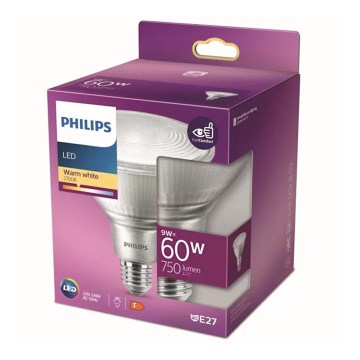 LED Reflektorová žárovka Philips E27/9W/230V 2700K