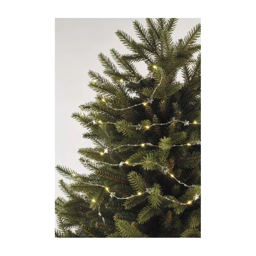 LED  řetěz 20xLED/2xAA 2,2 m teplá bílá