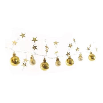 LED  řetěz 20xLED/2xAA 2,2 m teplá bílá