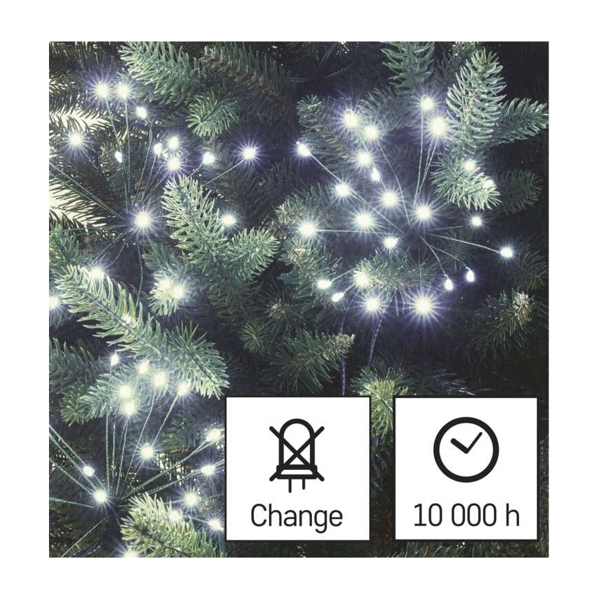 LED  řetěz 300xLED/8,2m studená bílá