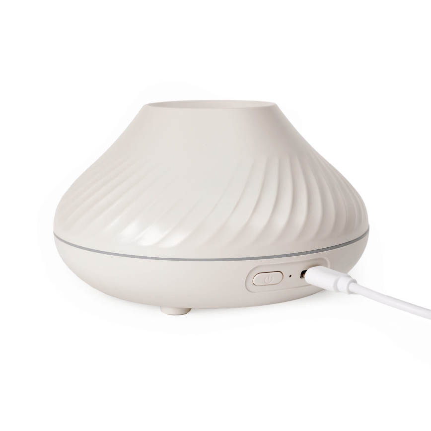 LED RGB Aroma difuzér s imitací plamene LED/6,5W/5V 130ml bílá