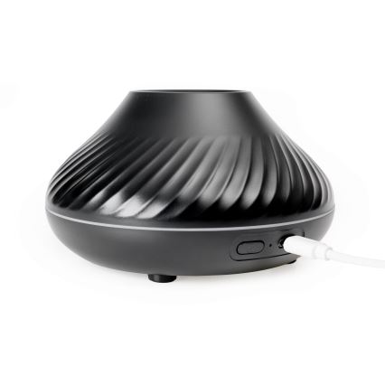 LED RGB Aroma difuzér s imitací plamene LED/6,5W/5V 130ml černá