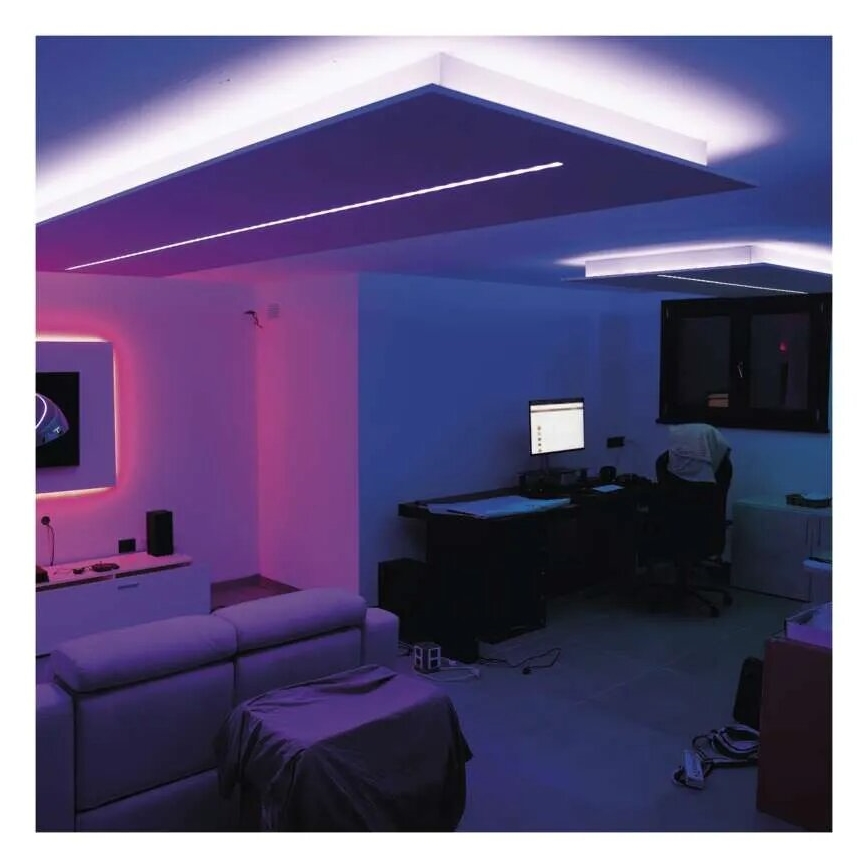 LED RGB+CCT Stmívatelný pásek GOSMART LED/11W/230V 2 m 2700-6500K IP44 Wi-Fi + dálkové ovládání
