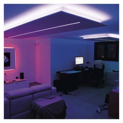 LED RGB+CCT Stmívatelný pásek GOSMART LED/21W/230V 5 m 2700-6500K IP44 Wi-Fi + dálkové ovládání