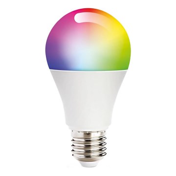 LED RGB Chytrá stmívatelná žárovka E27/9,5W/230V 2700-6500K Wi-Fi Tuya