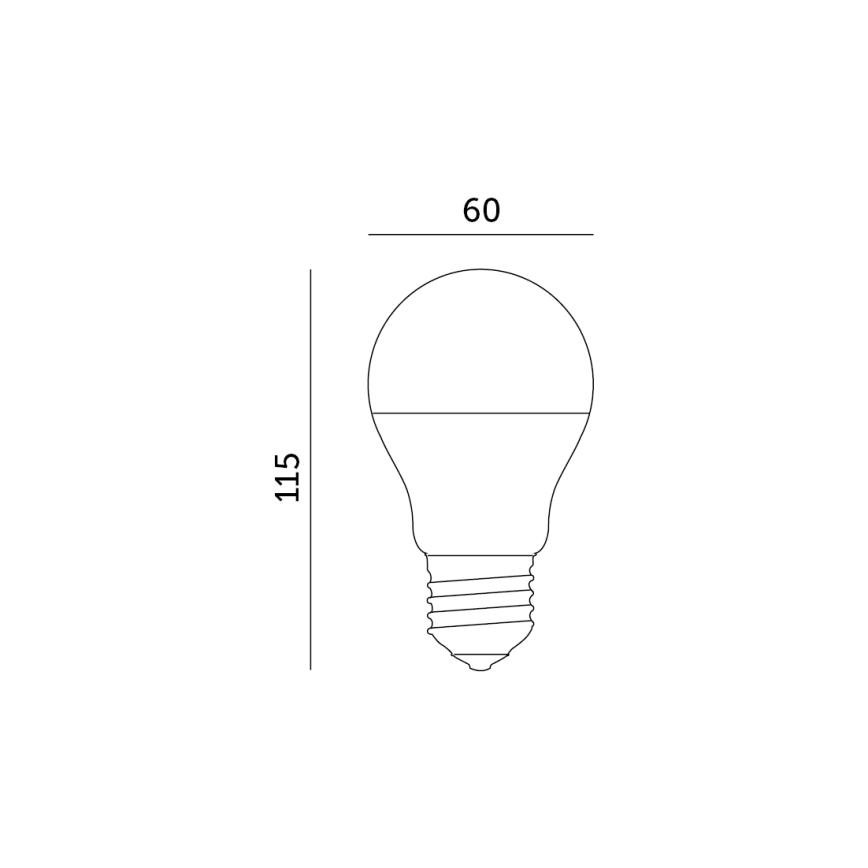 LED RGB Chytrá stmívatelná žárovka E27/9,5W/230V 2700-6500K Wi-Fi Tuya