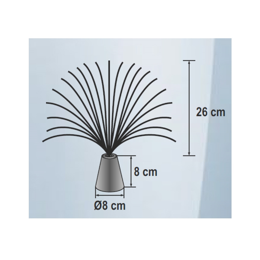 LED RGB Dekorační svítidlo 3xLED/3xAA