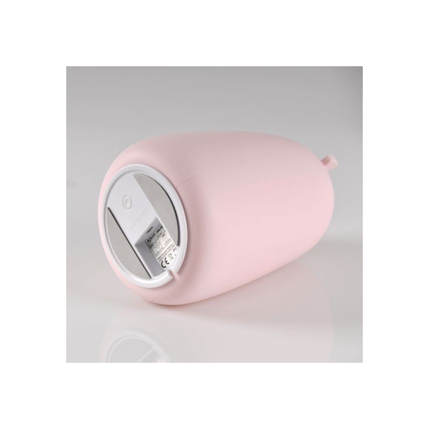 LED RGB Dětská dotyková lampička BEAR LED/0,8W/5V růžová + USB