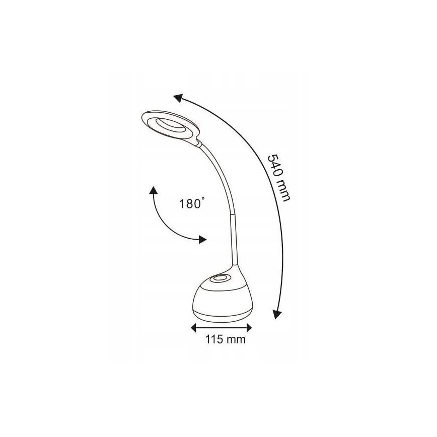 LED RGB Dotyková stmívatelná stolní lampa GALACTIC LED/5W/230V 1800 mAh