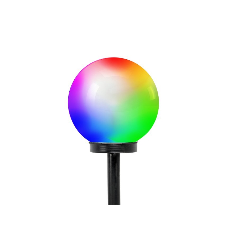 LED RGB Solární lampa SPHERE LED/1,2V IP44 200 mAh pr. 20 cm