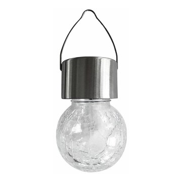 LED RGB Solární svítidlo 1,2V/1xAAA matný chrom IP44