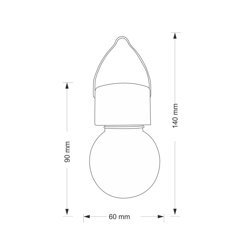 LED RGB Solární svítidlo 1,2V 2/3AA černá IP44
