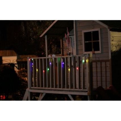 LED RGB Solární svítidlo 20xLED/1xAAA/1.2V/300mAh se senzorem soumraku IP44