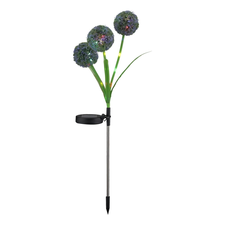 LED RGB Solární svítidlo ALLIUM LED/1,2V 6500 600 mAh IP44 černá