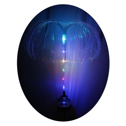LED RGB Solární svítidlo LED/1,2V 300 mAh IP44 černá