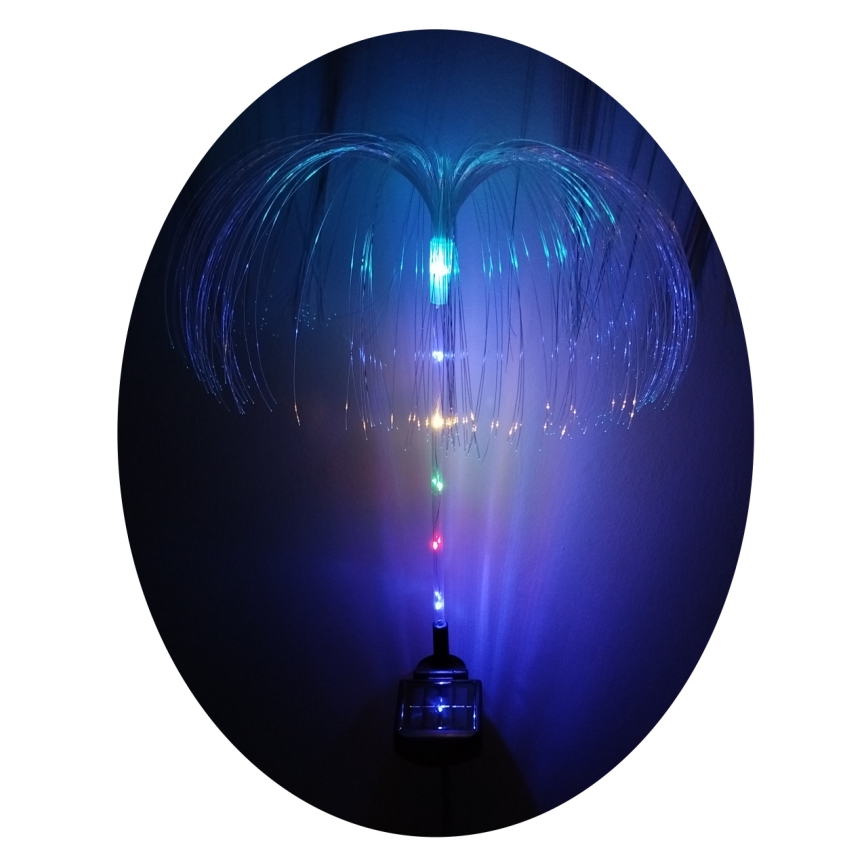 LED RGB Solární svítidlo LED/1,2V 300 mAh IP44 černá