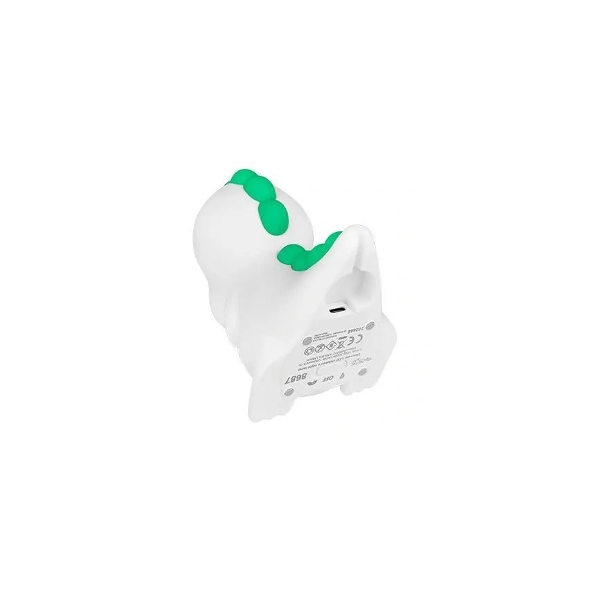 LED RGBW Stmívatelné nabíjecí dětské noční světlo LED/2,5W/5V 3000K 1200 mAh dinosaurus