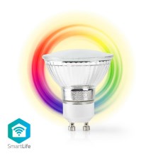 LED RGB Stmívatelná chytrá žárovka GU10/5W/230V