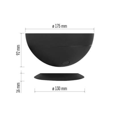 LED RGB Stmívatelná stolní lampa GoSmart LED/7W/230V Wi-Fi černá