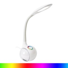 LED RGB Stmívatelná stolní lampa LED/7W/230V bílá
