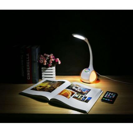 LED RGB Stmívatelná stolní  lampa LED/7W/230V bílá