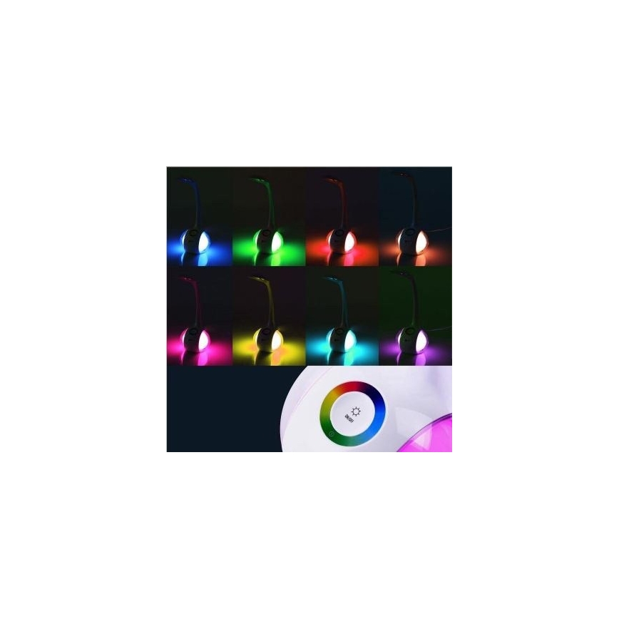 LED RGB Stmívatelná stolní lampa LED/7W/230V modrá