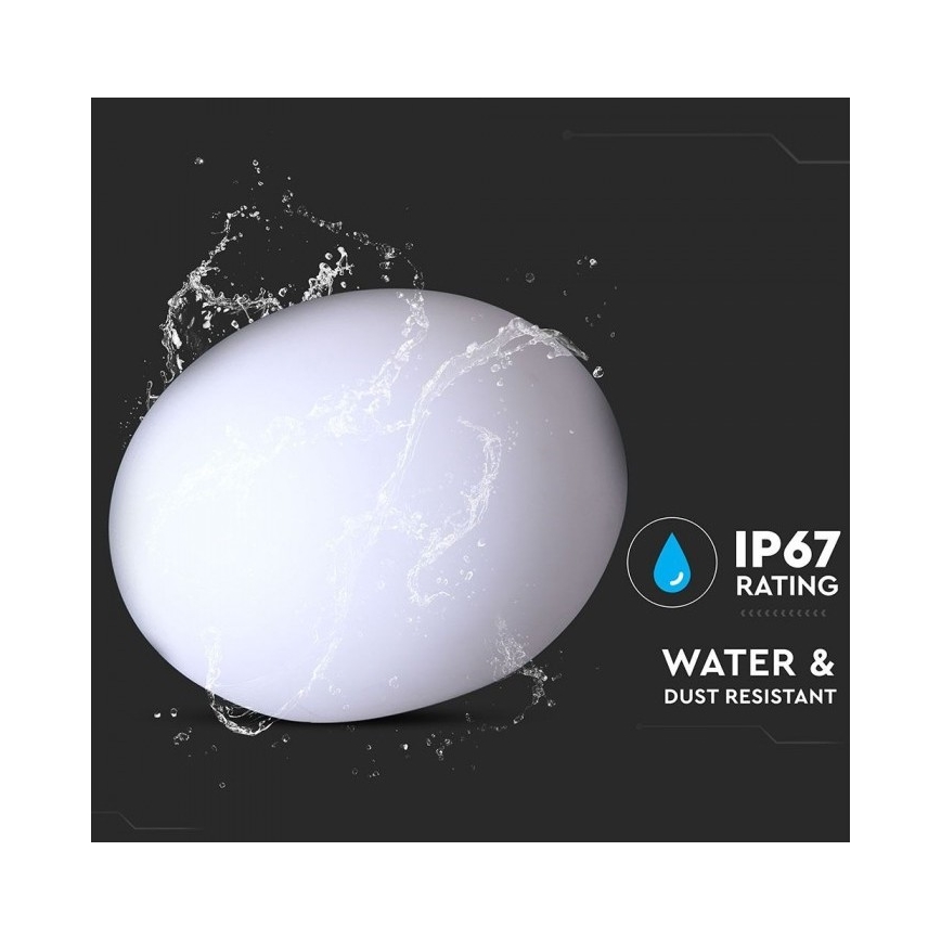 LED RGB Stmívatelná venkovní lampa LED/1W/230V 20cm IP67 + DO