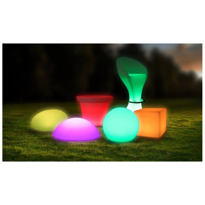 LED RGB Stmívatelná venkovní lampa LED/1W/230V 20cm IP67 + DO