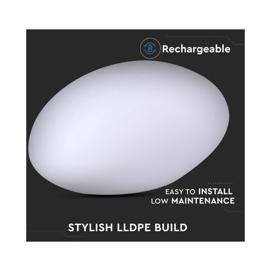 LED RGB Stmívatelná venkovní lampa LED/1W/230V 28cm IP67 + DO
