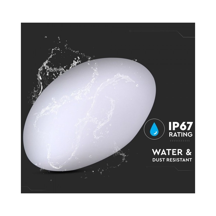 LED RGB Stmívatelná venkovní lampa LED/1W/230V 28cm IP67 + DO