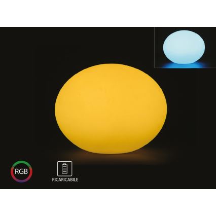 LED RGB Stmívatelná venkovní lampa LED/1W/5V 1000 mAh 20cm IP67 + dálkové ovládání
