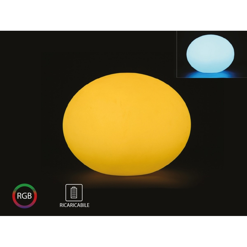LED RGB Stmívatelná venkovní lampa LED/1W/5V 1000 mAh 20cm IP67 + dálkové ovládání