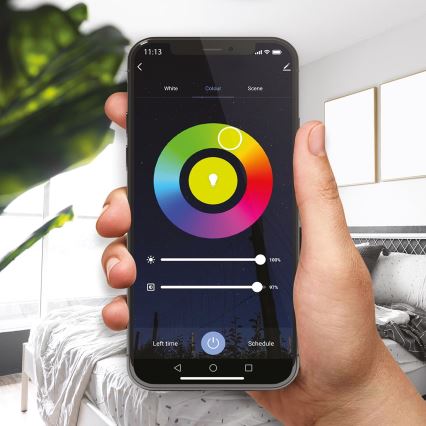 LED RGB Stmívatelná žárovka A60 E27/8W/230V 2700-6500K Wi-Fi Tuya