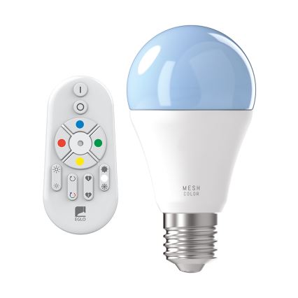 LED RGB Stmívatelná žárovka CONNECT E27/9W + dálkové ovládání - Eglo 11585