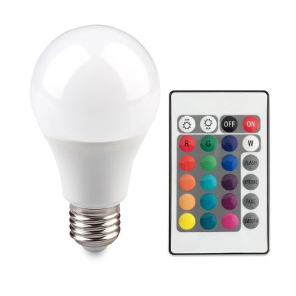 LED RGB Stmívatelná žárovka E27/8,5W/230V 2700K