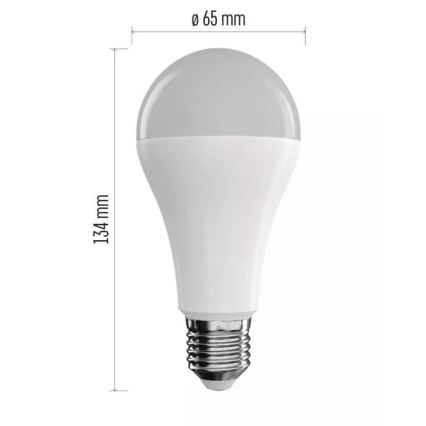 LED RGB Stmívatelná žárovka GoSmart A65 E27/14W/230V 2700-6500K Tuya