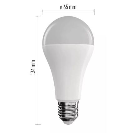 LED RGB Stmívatelná žárovka GoSmart A65 E27/14W/230V 2700-6500K Wi-Fi Tuya