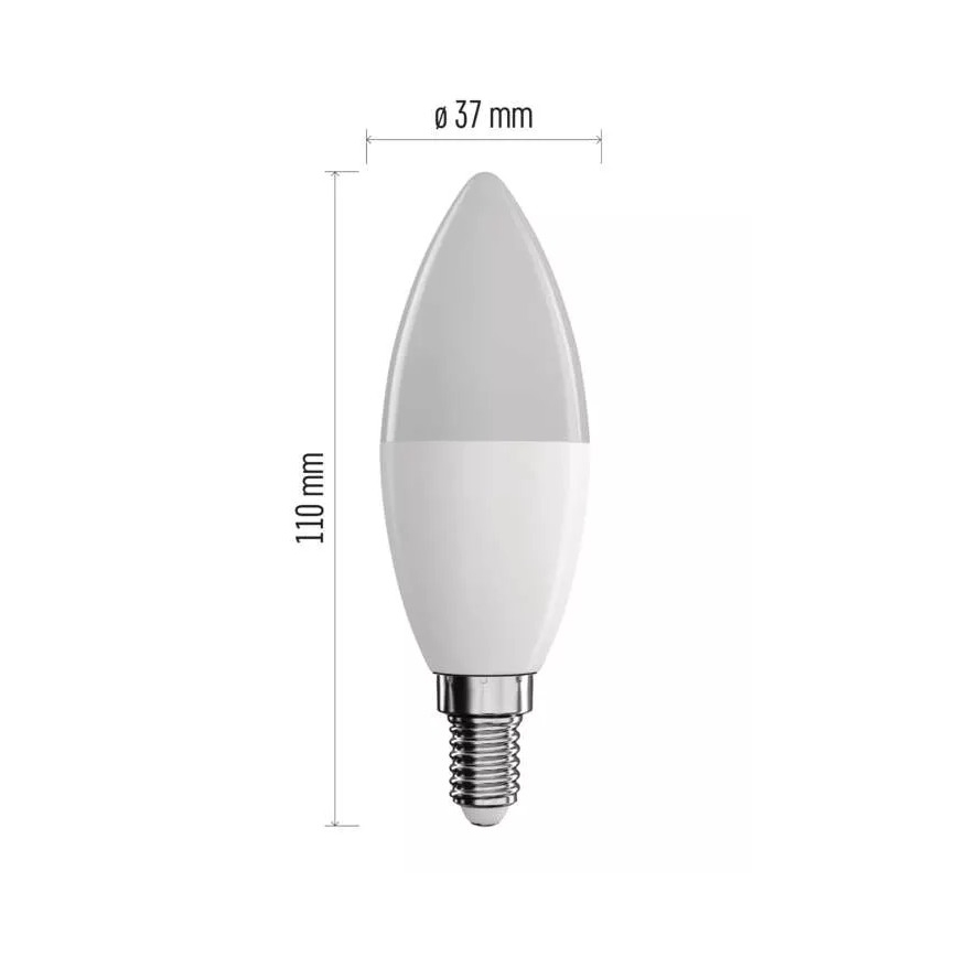 LED RGB Stmívatelná žárovka GoSmart E14/4,8W/230V 2700-6500K Wi-Fi Tuya