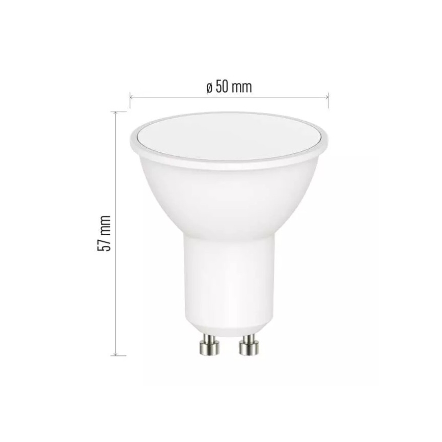 LED RGB Stmívatelná žárovka GoSmart MR16 GU10/4,8W/230V 2700-6500K Tuya