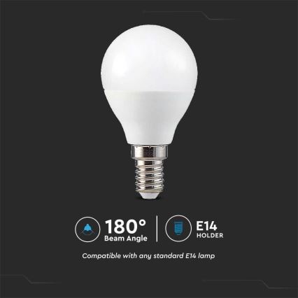 LED RGB Stmívatelná žárovka P45 E14/4,8W/230V 3000K + dálkové ovládání