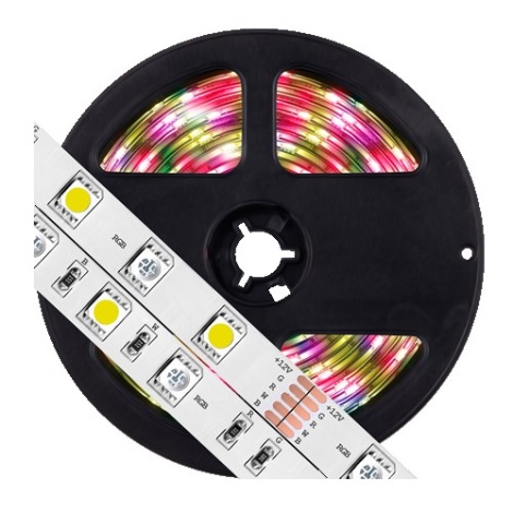 LED RGB Stmívatelný pásek 5m LED/14,4W/12V IP65