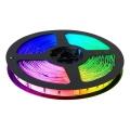 LED RGB Stmívatelný pásek LED/14W/230V 10 m + dálkové ovládání