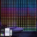 LED RGB Stmívatelný vánoční závěs WIZARD 400xLED/USB 2x2m + dálkové ovládání