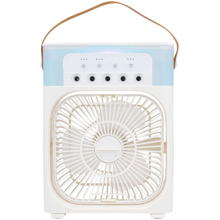LED RGB Stolní ventilátor s mlhovým efektem 10W/5V