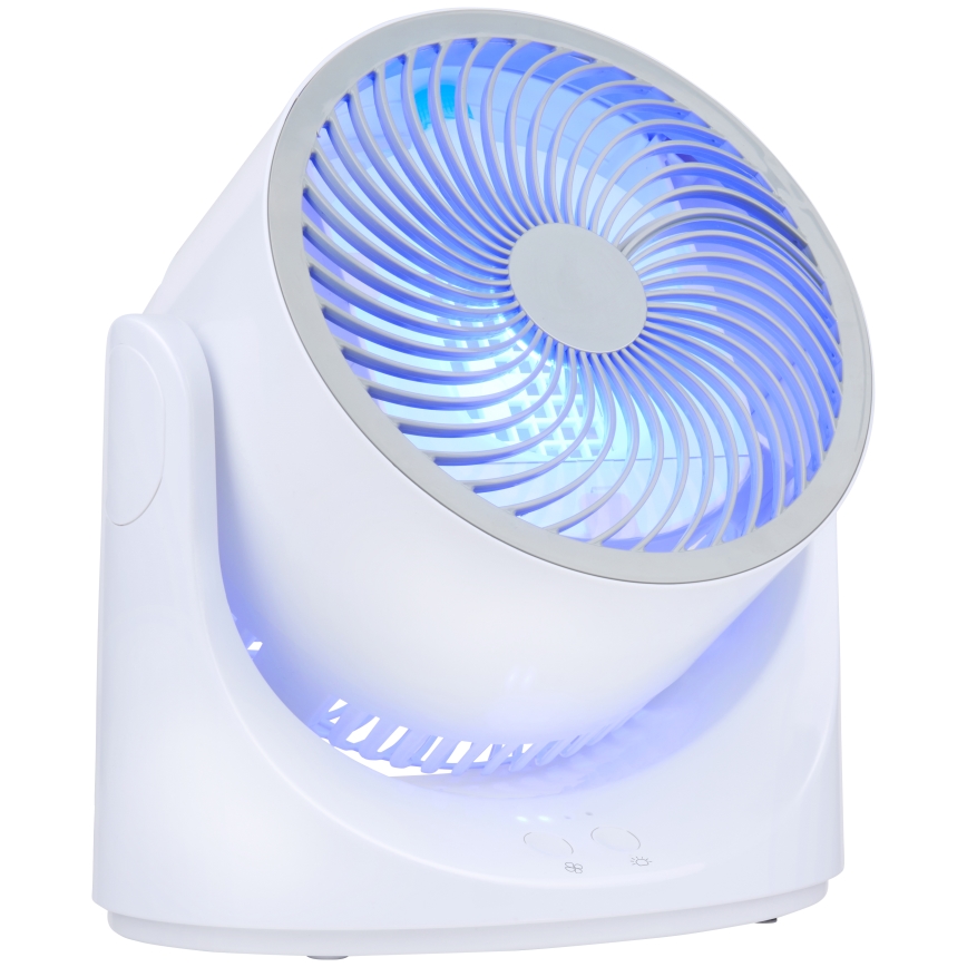 LED RGB Stolní ventilátor s mlhovým efektem 5V