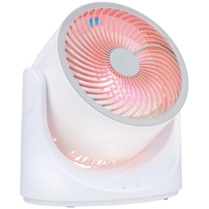 LED RGB Stolní ventilátor s mlhovým efektem 5V