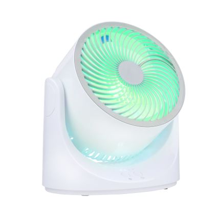 LED RGB Stolní ventilátor s mlhovým efektem 5V