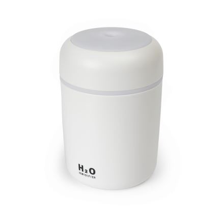 LED RGB Ultrazvukový aroma difuzér a zvlhčovač vzduchu LED/2W 300ml bílá
